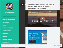 Tablet Screenshot of passion4run.com